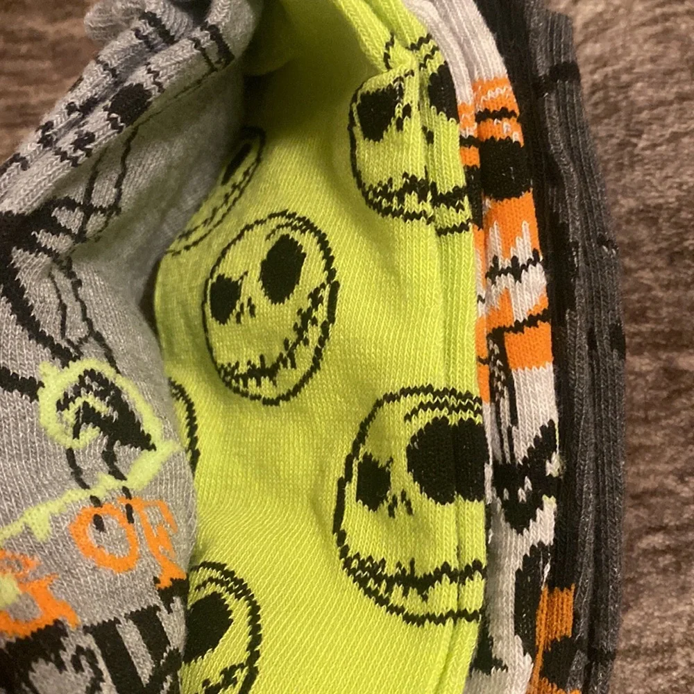 Disney The Nightmare Before Christmas 5 Pairs‎ of No Show Socks